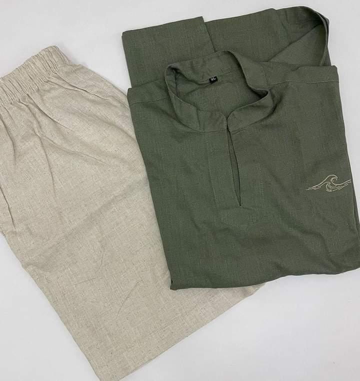 Linen Set – T-shirt & Shorts