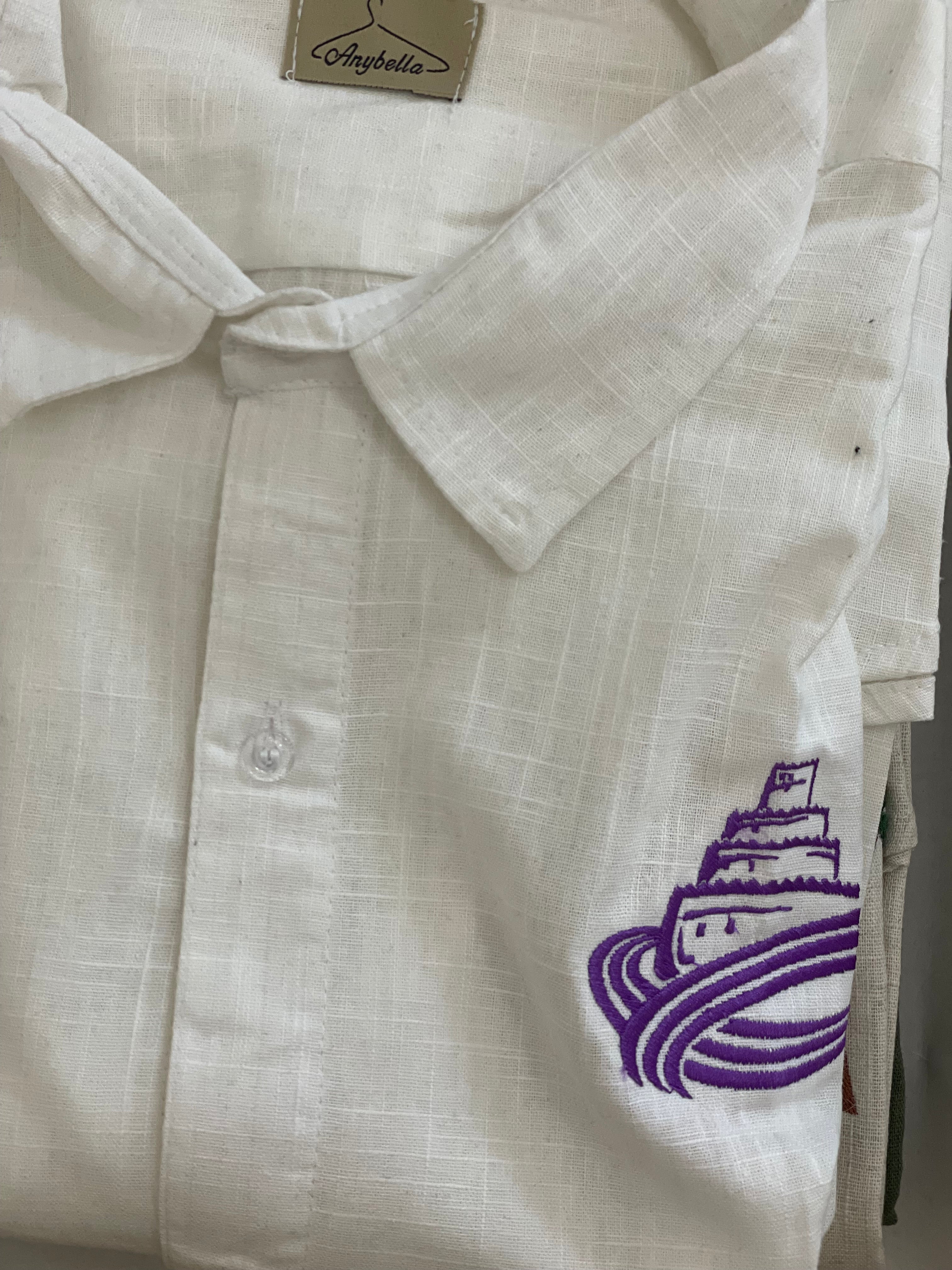 Long Sleeve Linen Shirt with Linen Pants with Logo Alain for men