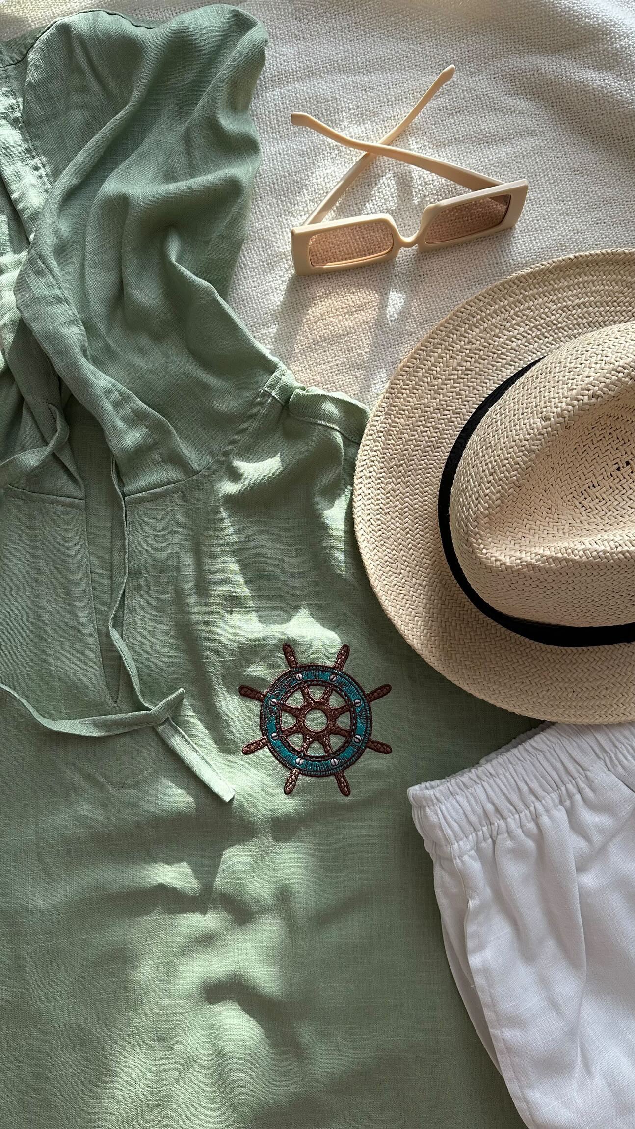 Men’s Linen Set – T-shirt & Shorts