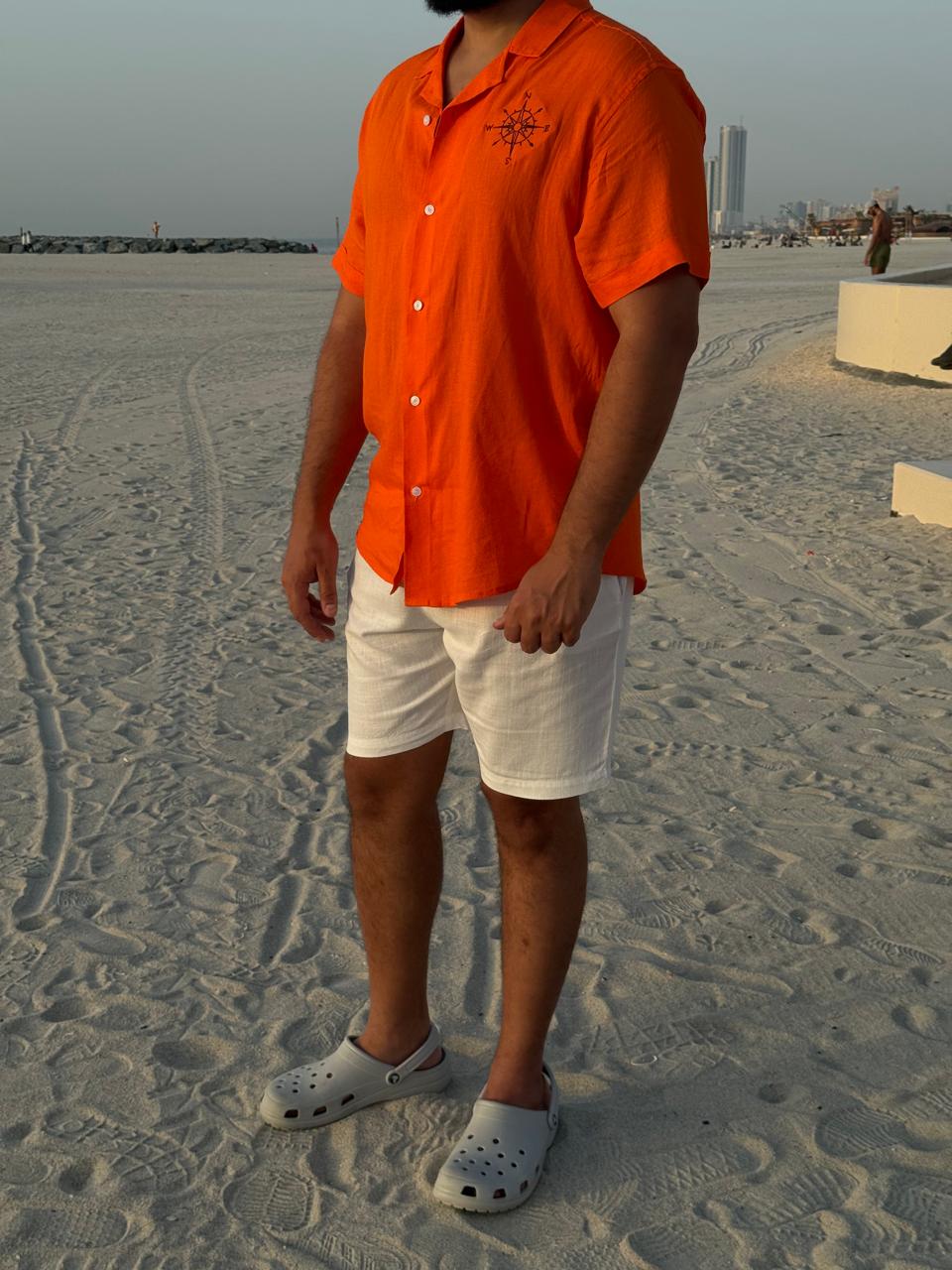 Tshirt and short ( Orang with white short